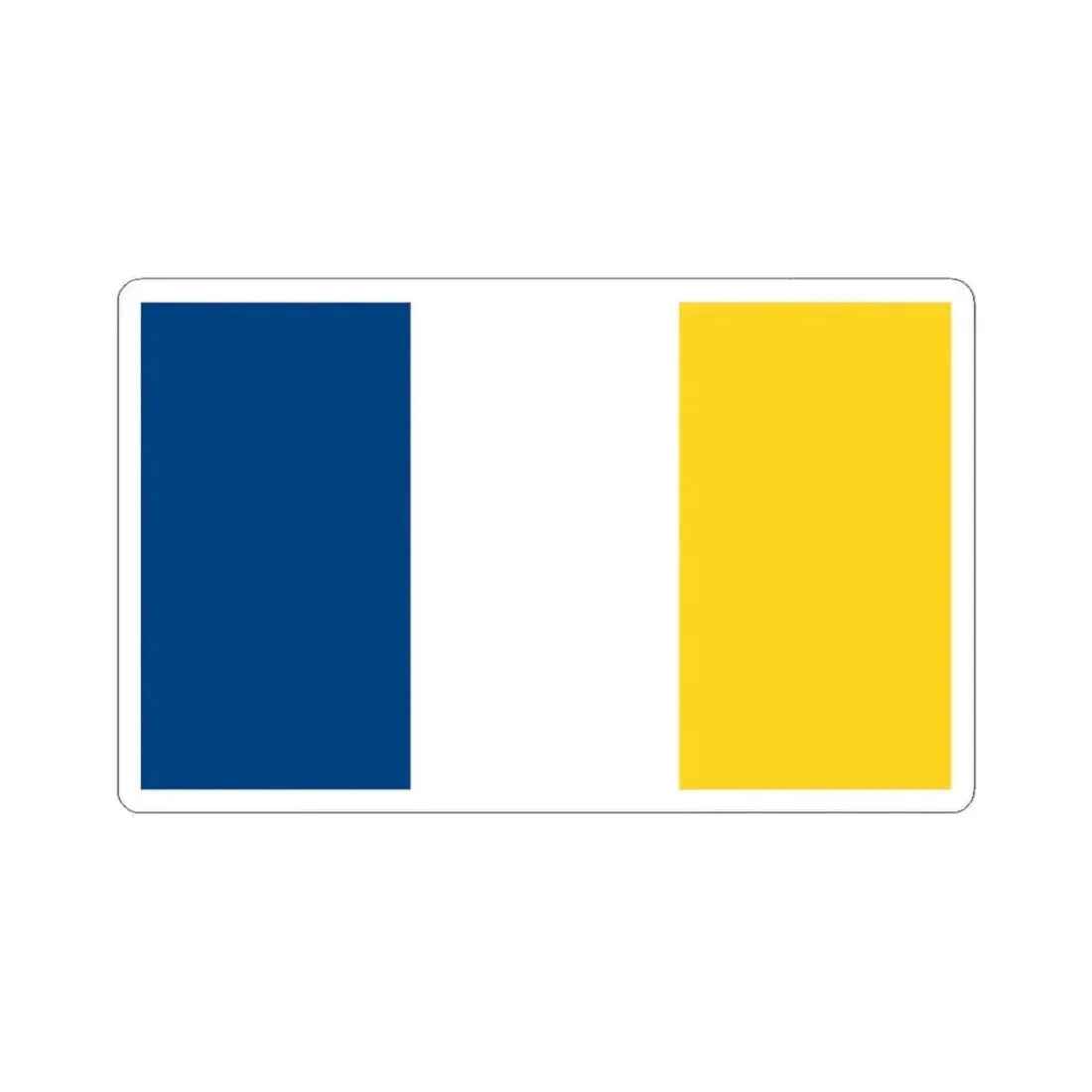 Flag of Jiquilisco El Salvador (El Salvador) STICKER Vinyl Kiss-Cut Decal 3 Inch White - The Sticker Space