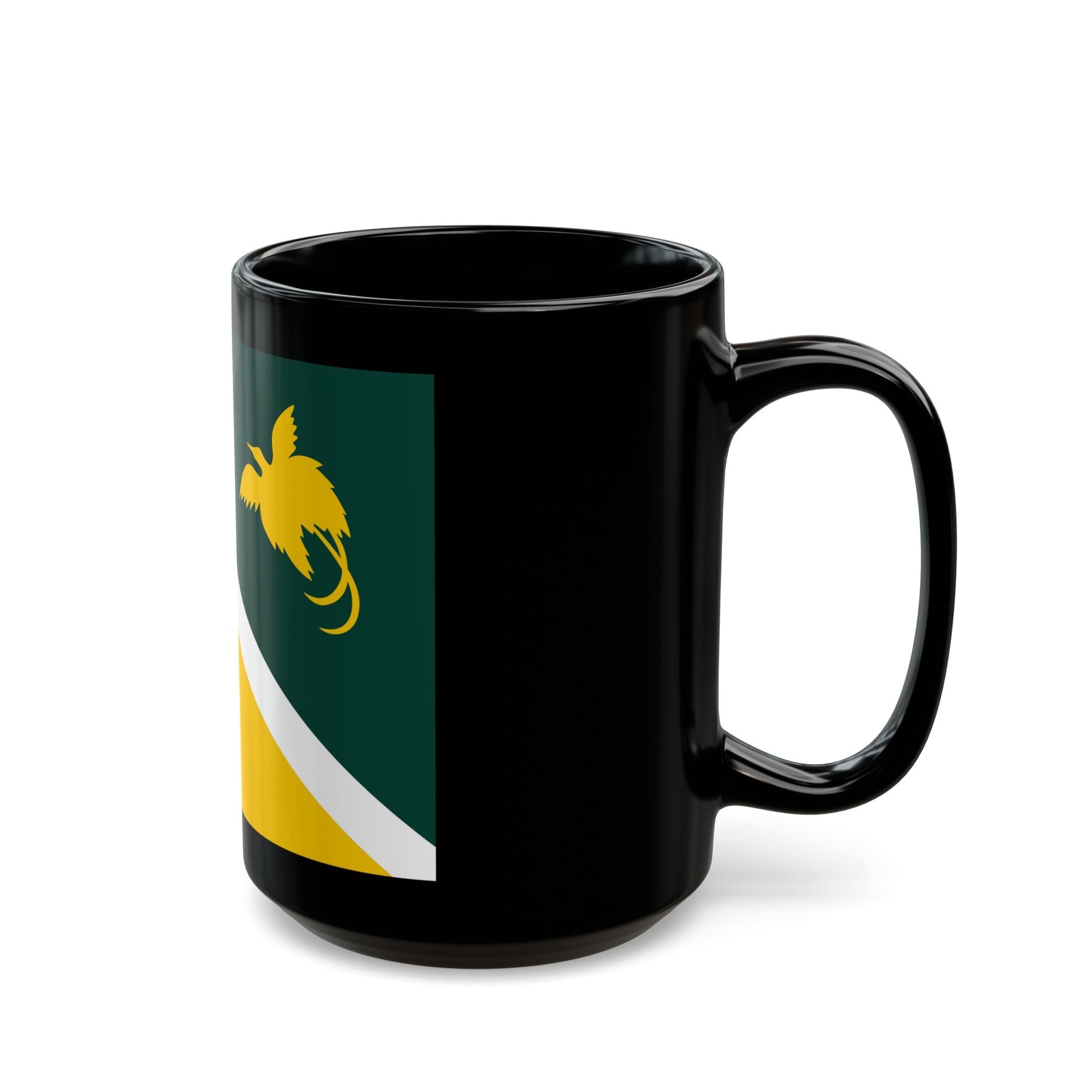 Flag of Jiwaka Papa New Guinea - Black Coffee Mug-The Sticker Space