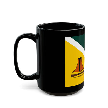 Flag of Jiwaka Papa New Guinea - Black Coffee Mug-The Sticker Space