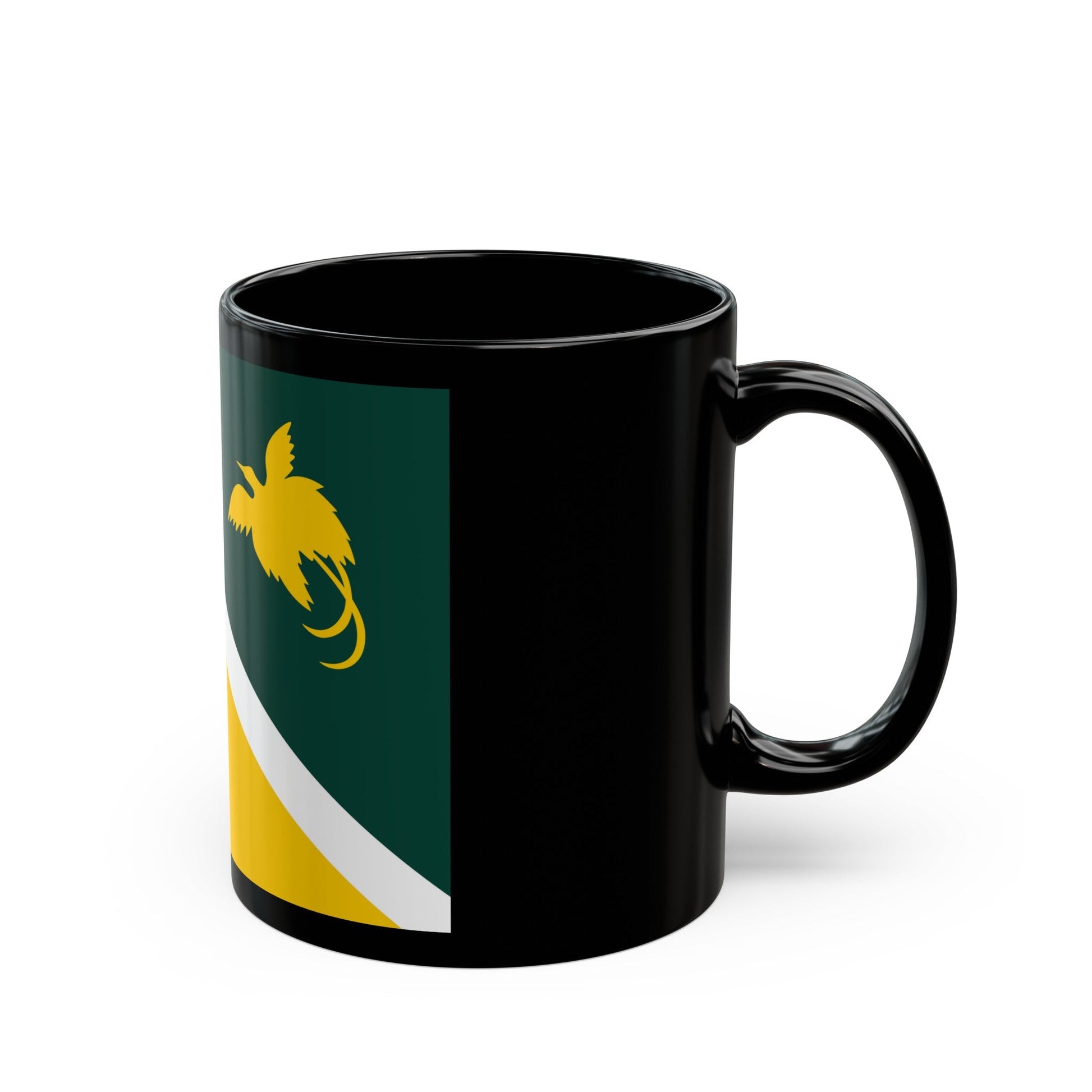 Flag of Jiwaka Papa New Guinea - Black Coffee Mug-The Sticker Space