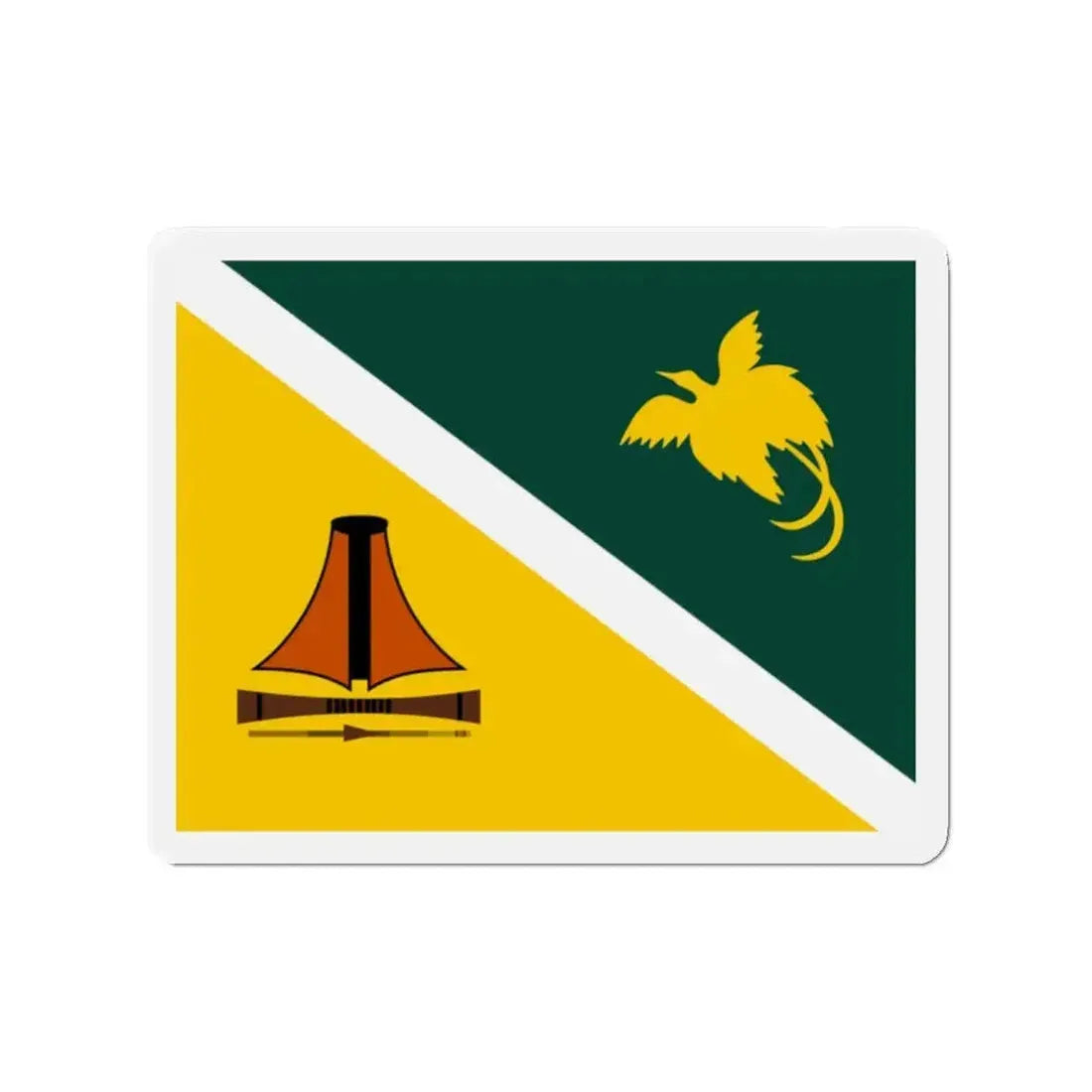 Flag of Jiwaka Papa New Guinea - Refrigerator Magnet - The Sticker Space