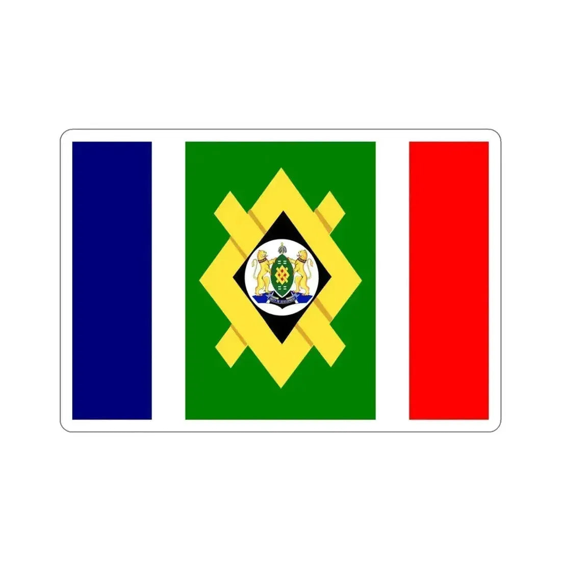 Flag of Johannesburg STICKER Vinyl Die-Cut Decal 4 Inch - The Sticker Space