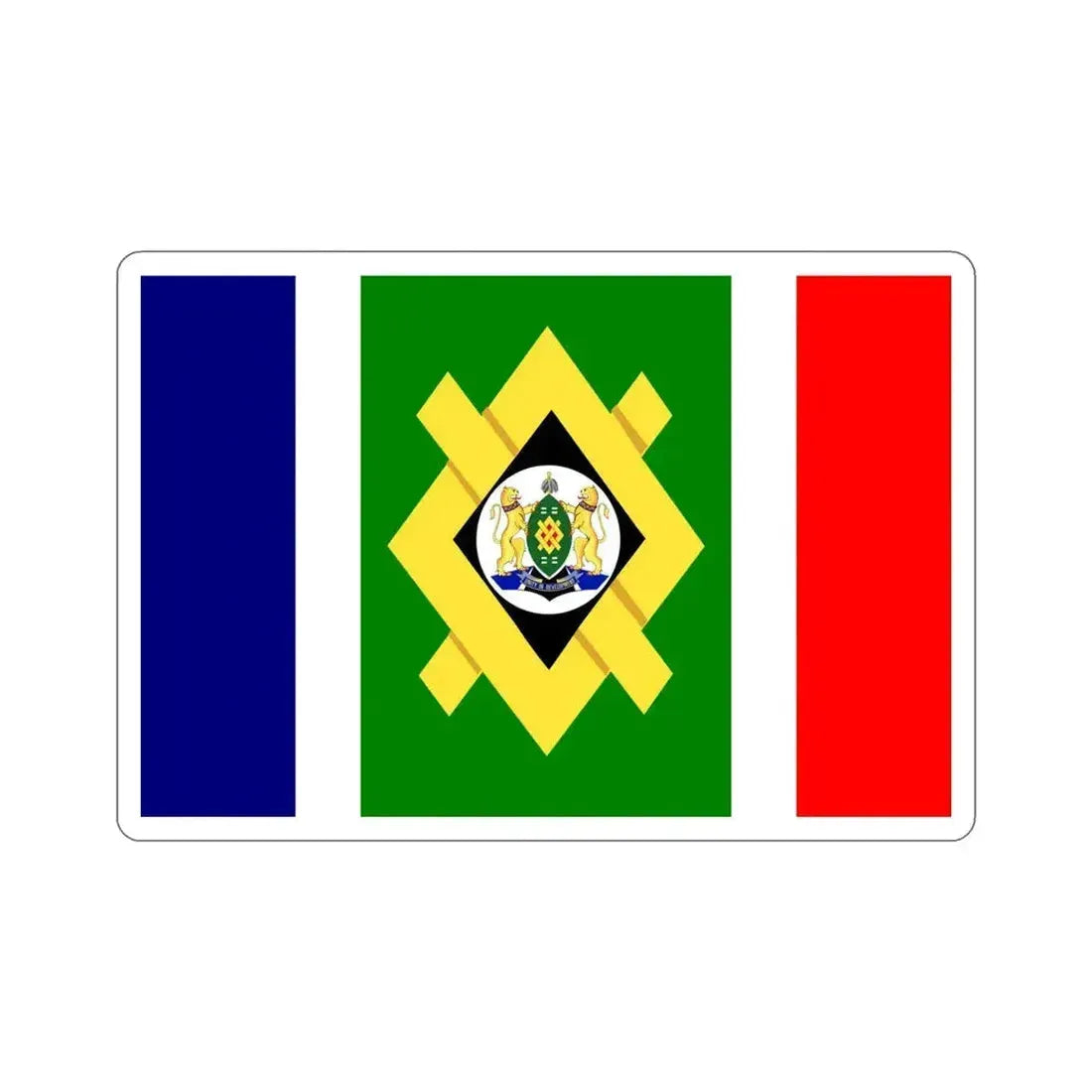 Flag of Johannesburg STICKER Vinyl Die-Cut Decal 5 Inch - The Sticker Space