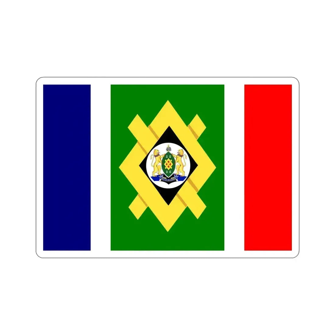 Flag of Johannesburg STICKER Vinyl Die-Cut Decal 5 Inch - The Sticker Space