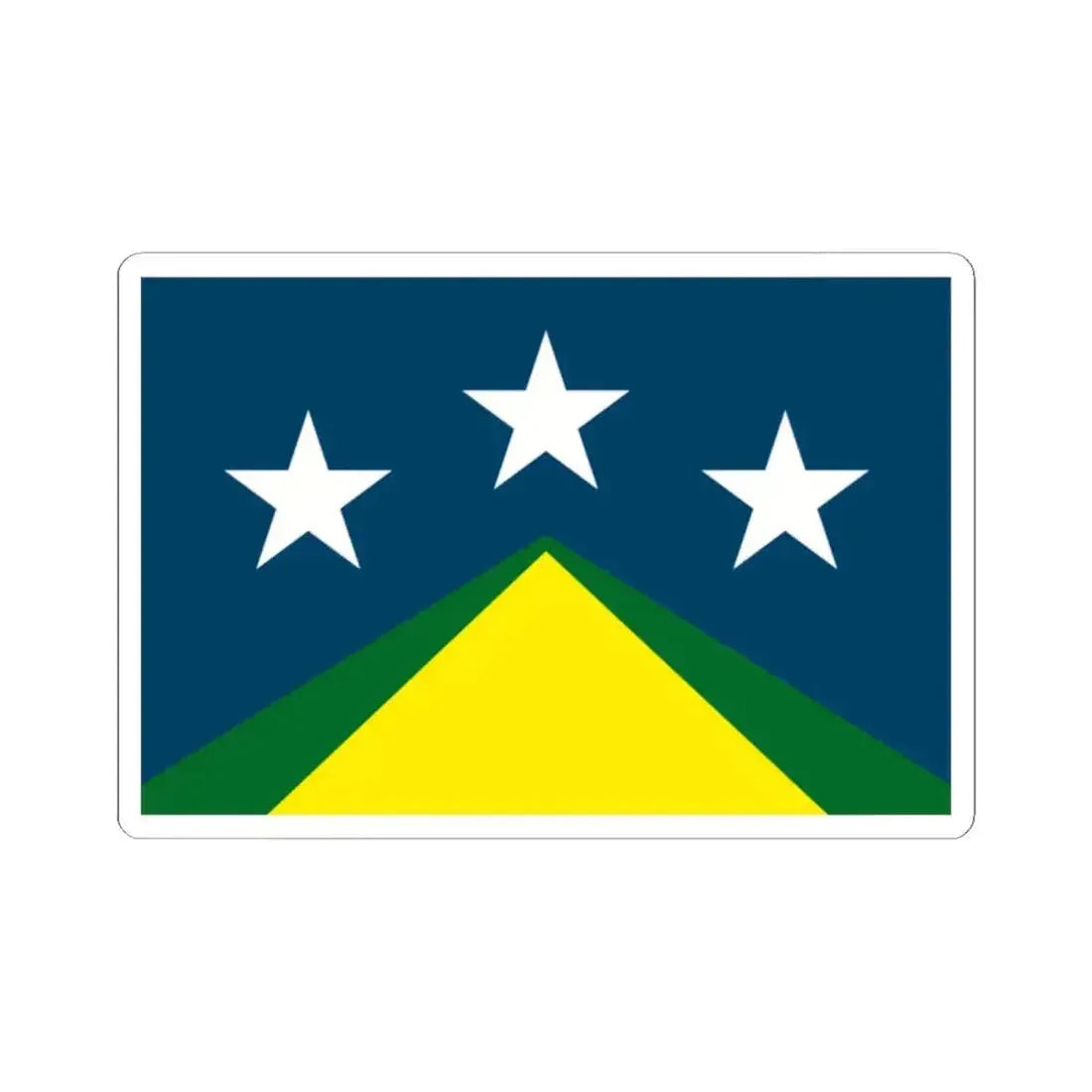 Flag of Johnson City Tennessee (United States) STICKER Vinyl Kiss-Cut Decal 2 Inch White - The Sticker Space