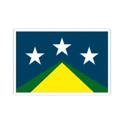 Flag of Johnson City Tennessee (United States) STICKER Vinyl Kiss-Cut Decal 2 Inch White - The Sticker Space