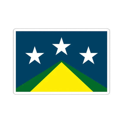 Flag of Johnson City Tennessee (United States) STICKER Vinyl Kiss-Cut Decal 3 Inch White - The Sticker Space