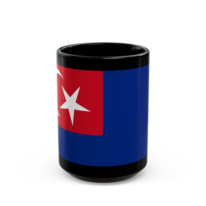 Flag of Johor Malaysia - Black Coffee Mug-15oz-The Sticker Space