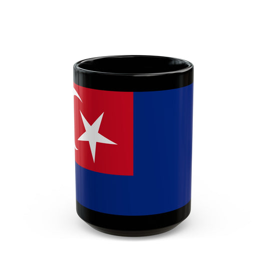 Flag of Johor Malaysia - Black Coffee Mug-15oz-The Sticker Space