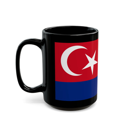 Flag of Johor Malaysia - Black Coffee Mug-The Sticker Space