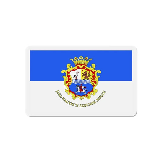 Flag of Jász Nagykun Szolnok County Hungary - Refrigerator Magnet 6 Inch - The Sticker Space