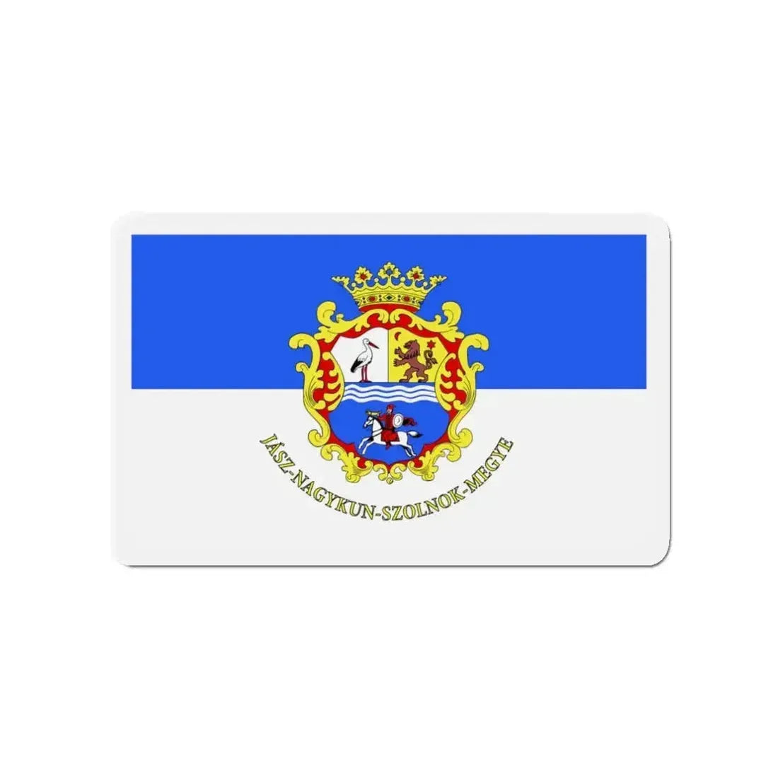 Flag of Jász Nagykun Szolnok County Hungary - Refrigerator Magnet - The Sticker Space