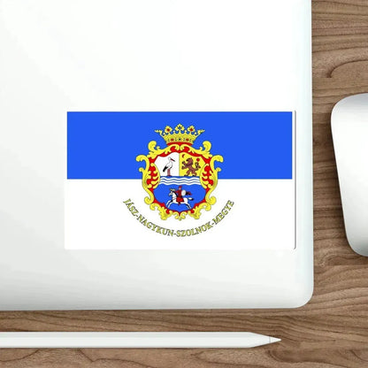 Flag of Jász Nagykun Szolnok County Hungary STICKER Vinyl Die-Cut Decal - The Sticker Space