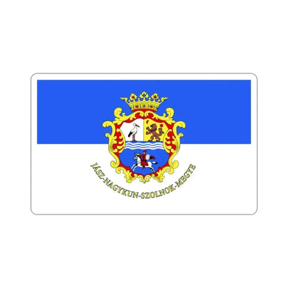 Flag of Jász Nagykun Szolnok County Hungary STICKER Vinyl Die-Cut Decal - The Sticker Space