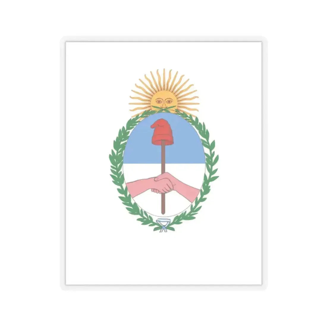 Flag of Jujuy Province Argentina - STICKER Vinyl Kiss-Cut Decal 2 Inch Transparent - The Sticker Space
