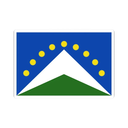 Flag of Junin (Peru) STICKER Vinyl Kiss-Cut Decal 2 Inch White - The Sticker Space