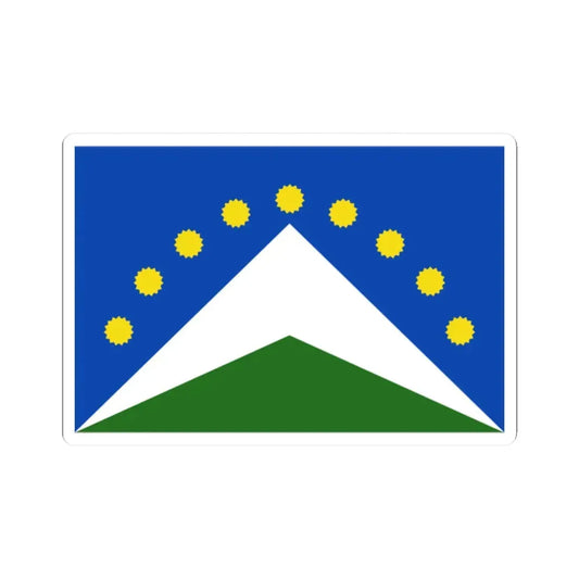 Flag of Junin (Peru) STICKER Vinyl Kiss-Cut Decal 2 Inch White - The Sticker Space