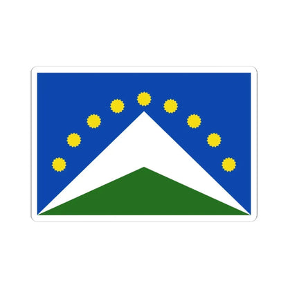 Flag of Junin (Peru) STICKER Vinyl Kiss-Cut Decal 6 Inch White - The Sticker Space