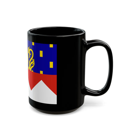 Flag of Jura France 2 - Black Coffee Mug-The Sticker Space