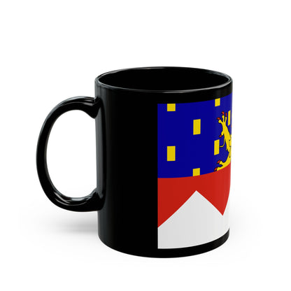 Flag of Jura France 2 - Black Coffee Mug-The Sticker Space