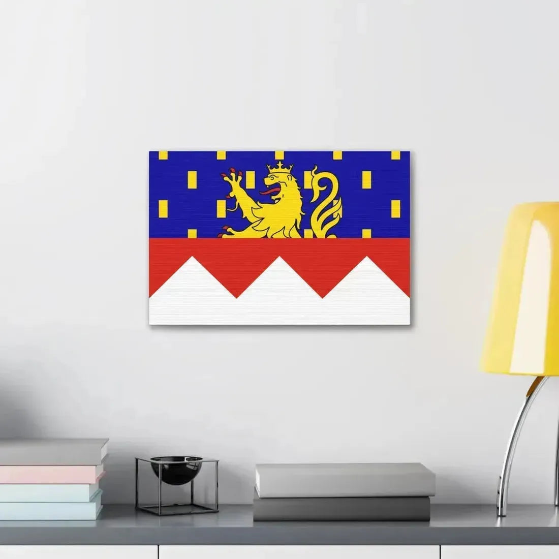 Flag of Jura France 2 - Canvas Wall Art - The Sticker Space