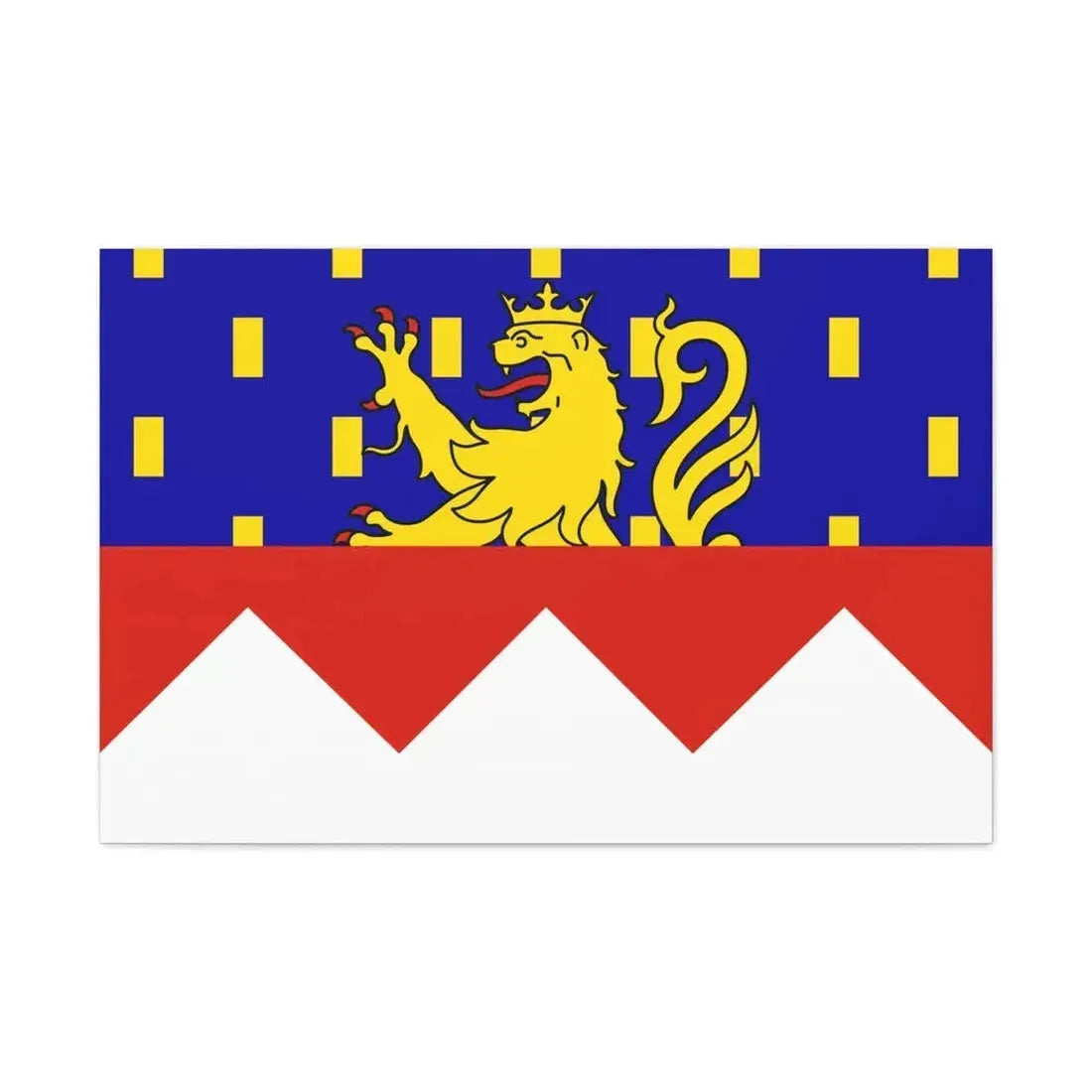 Flag of Jura France 2 - Canvas Wall Art - The Sticker Space
