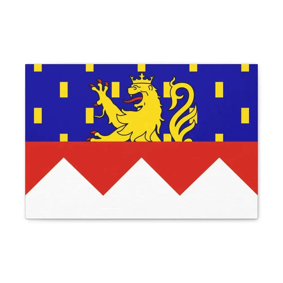 Flag of Jura France 2 - Canvas Wall Art - The Sticker Space