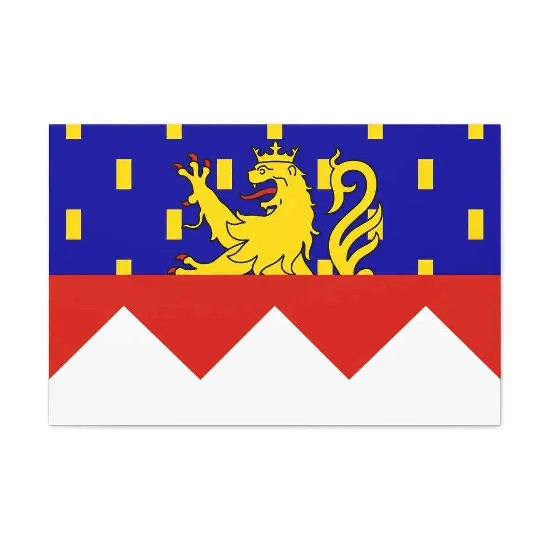 Flag of Jura France 2 - Canvas Wall Art - The Sticker Space