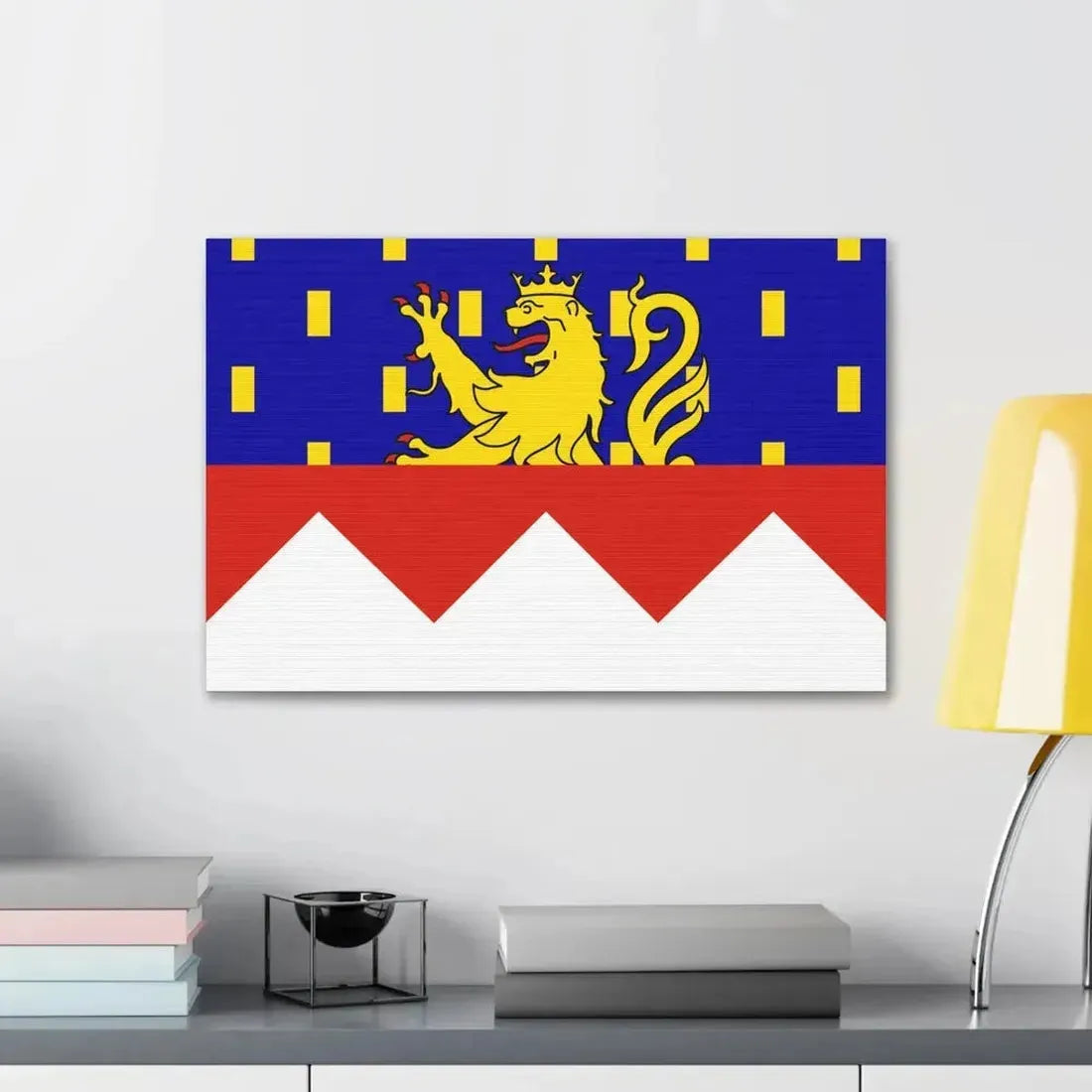 Flag of Jura France 2 - Canvas Wall Art - The Sticker Space