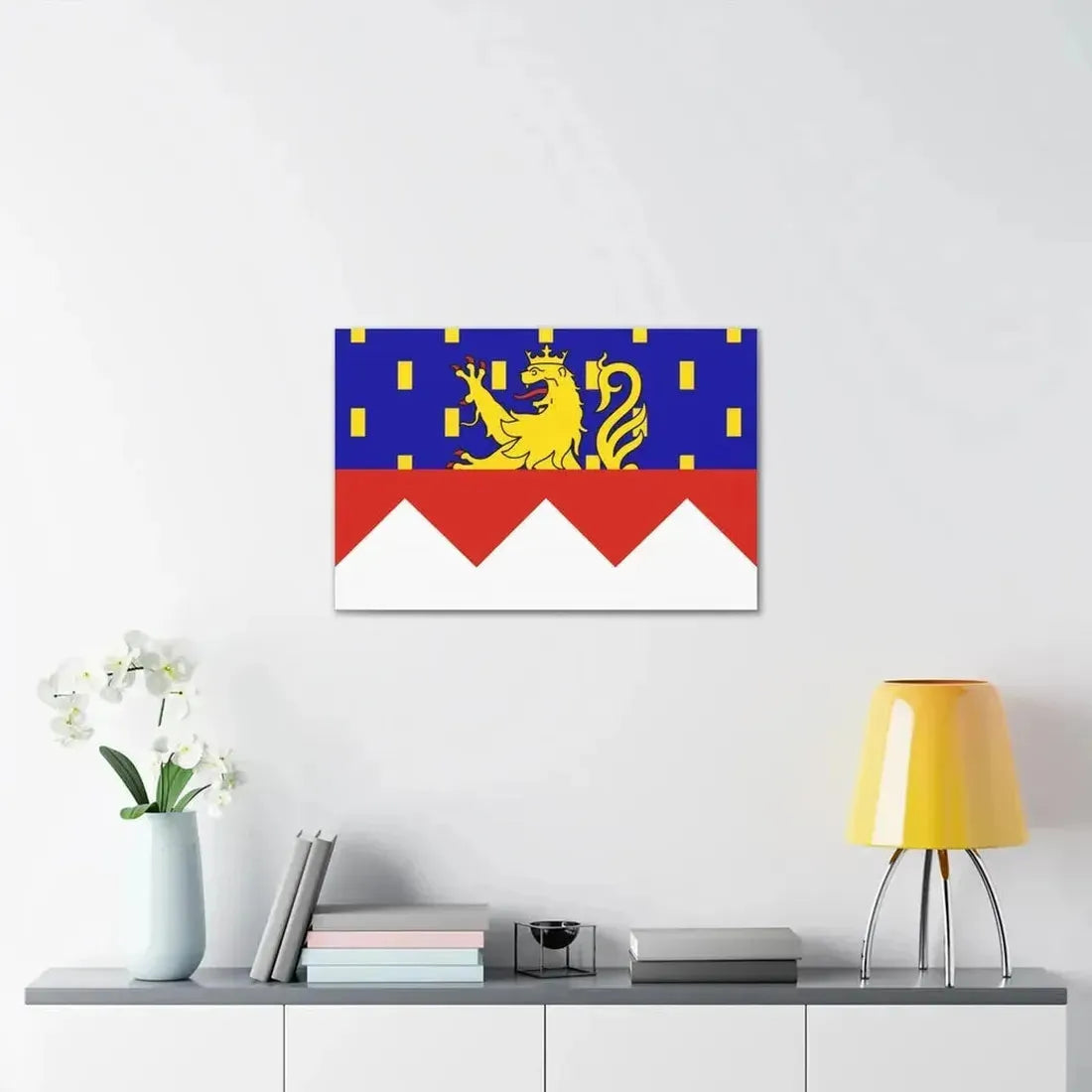 Flag of Jura France 2 - Canvas Wall Art - The Sticker Space