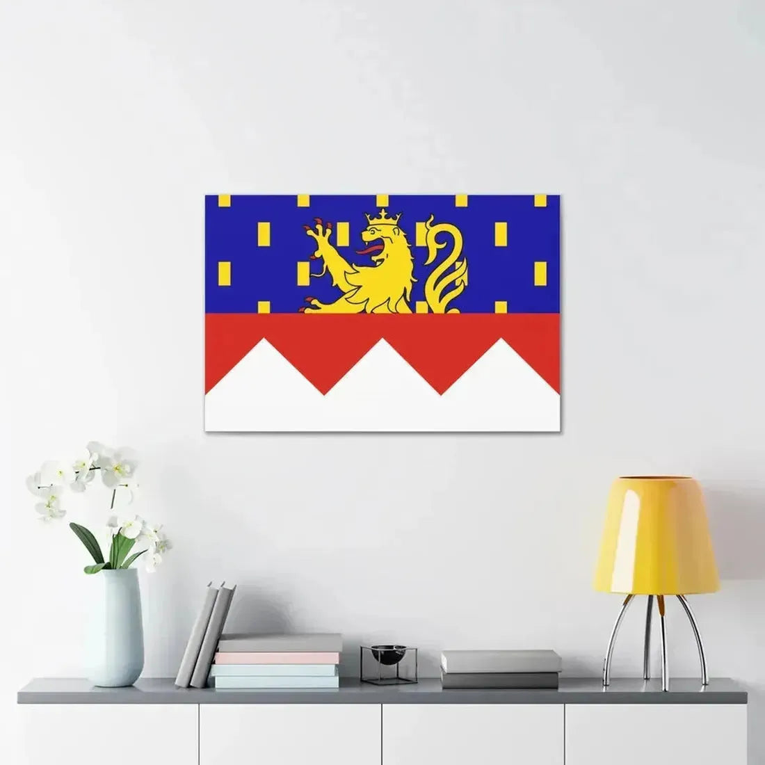Flag of Jura France 2 - Canvas Wall Art - The Sticker Space