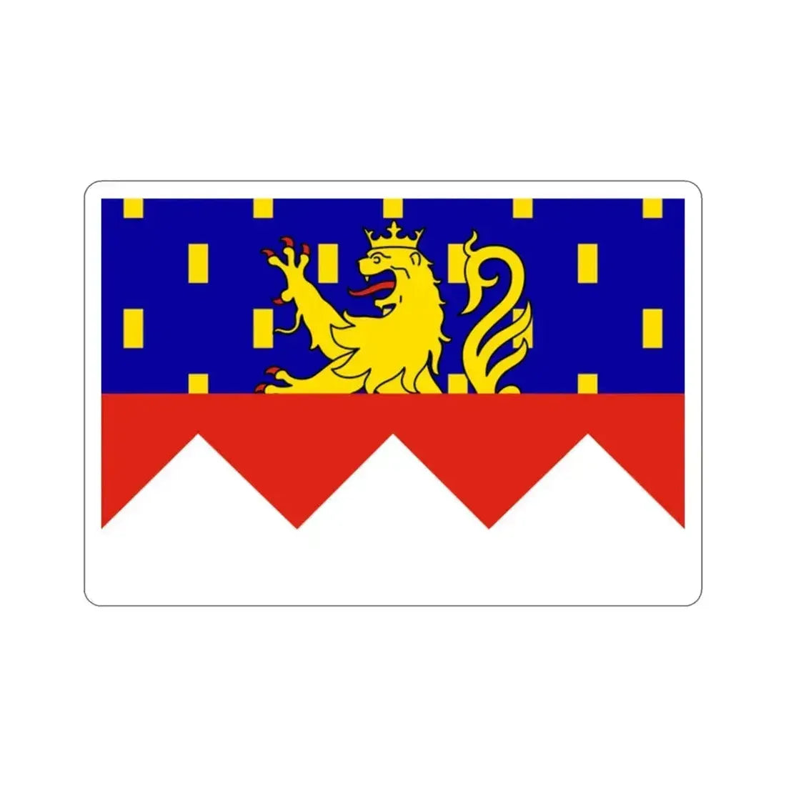 Flag of Jura France 2 STICKER Vinyl Die-Cut Decal 2 Inch - The Sticker Space
