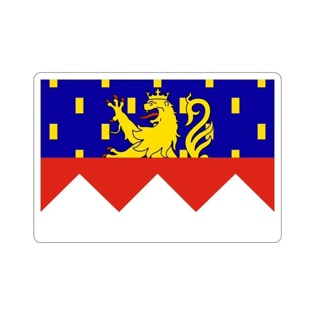 Flag of Jura France 2 STICKER Vinyl Die-Cut Decal 4 Inch - The Sticker Space