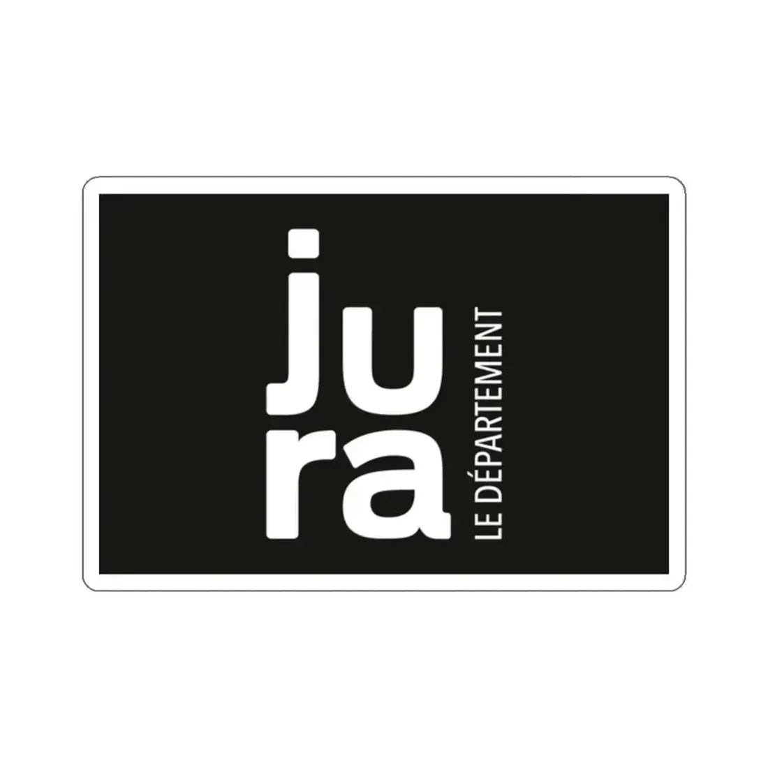 Flag of Jura France - STICKER Vinyl Kiss-Cut Decal 2 Inch White - The Sticker Space