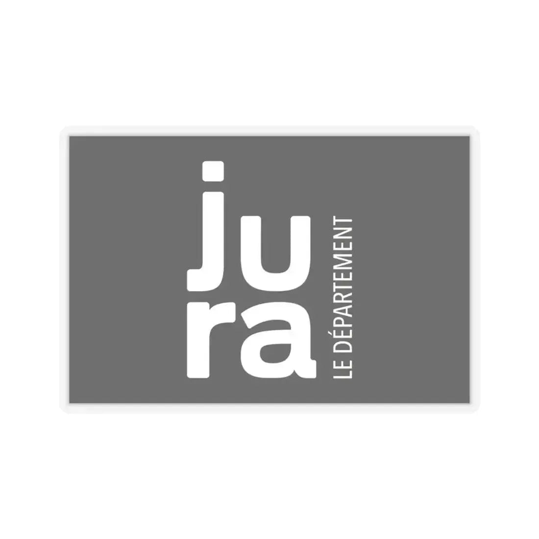 Flag of Jura France - STICKER Vinyl Kiss-Cut Decal 4 Inch Transparent - The Sticker Space