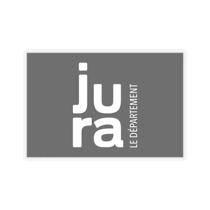 Flag of Jura France - STICKER Vinyl Kiss-Cut Decal 6 Inch Transparent - The Sticker Space