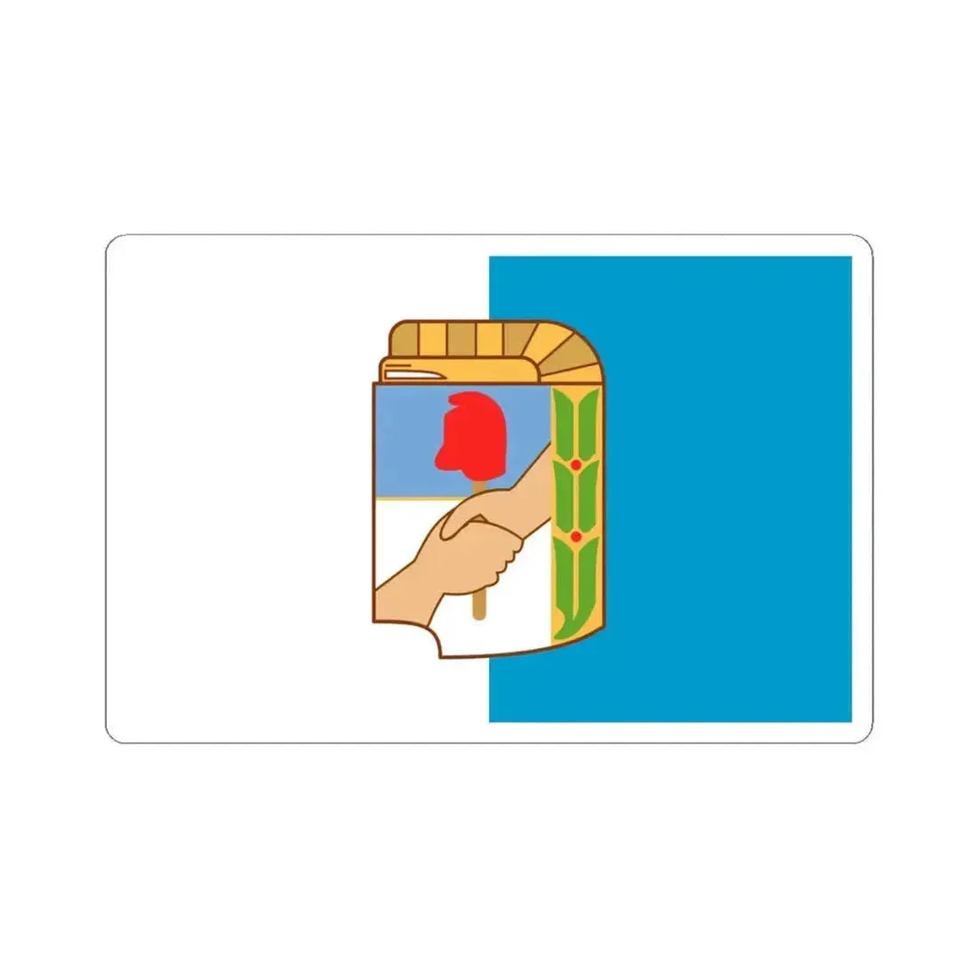 Flag of Justicialist Party (Argentina) STICKER Vinyl Kiss-Cut Decal 6 Inch White - The Sticker Space