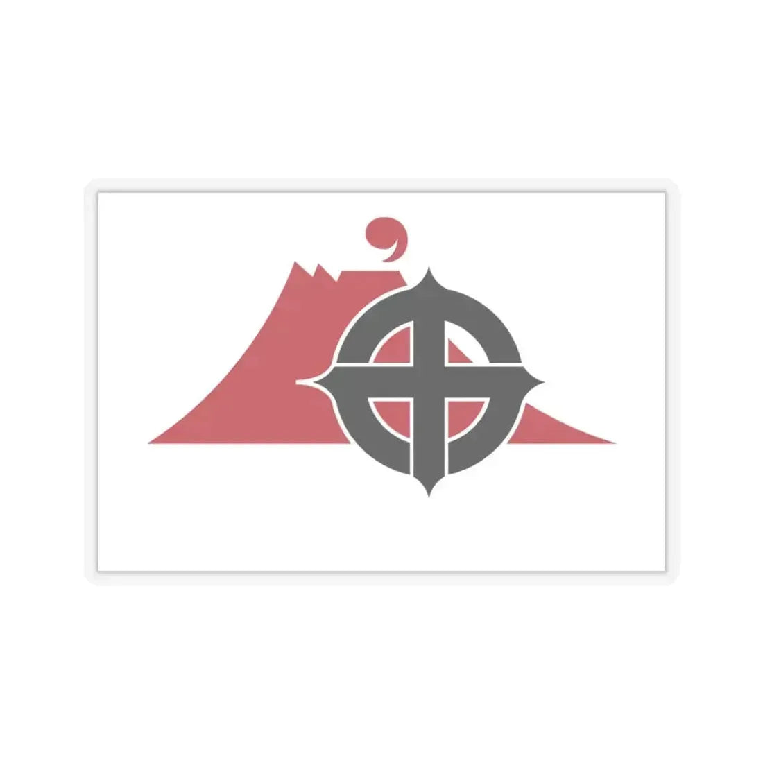 Flag of Kagoshima Kagoshima Japan - STICKER Vinyl Kiss-Cut Decal 3 Inch Transparent - The Sticker Space
