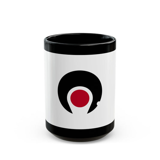 Flag of Kagoshima Prefecture Japan - Black Coffee Mug-15oz-The Sticker Space