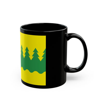 Flag of Kainuu Finland - Black Coffee Mug-The Sticker Space