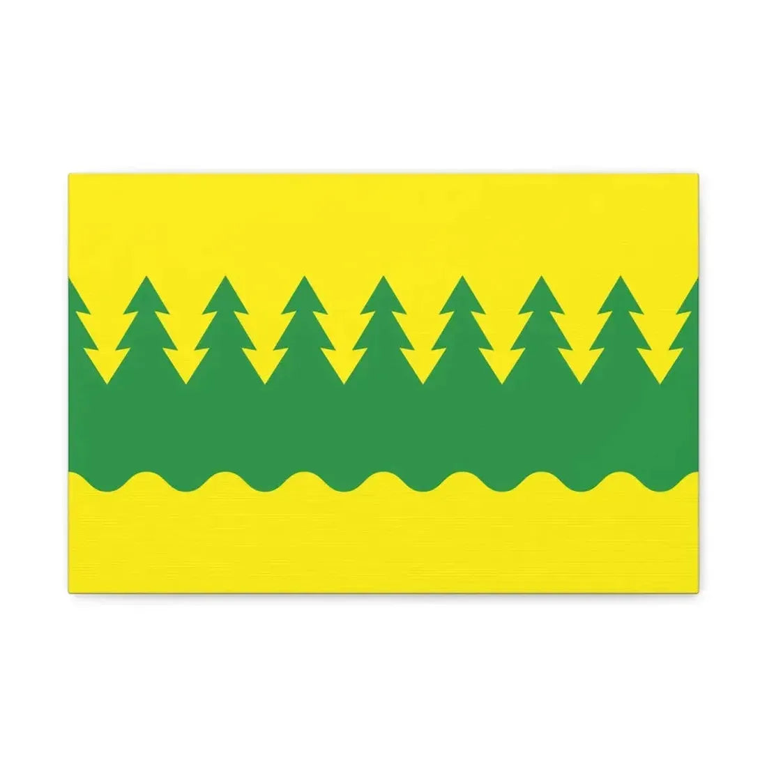 Flag of Kainuu Finland - Canvas Wall Art 18″ x 12″ 1.25" - The Sticker Space