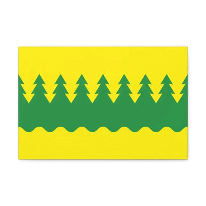 Flag of Kainuu Finland - Canvas Wall Art 18″ x 12″ 1.25" - The Sticker Space