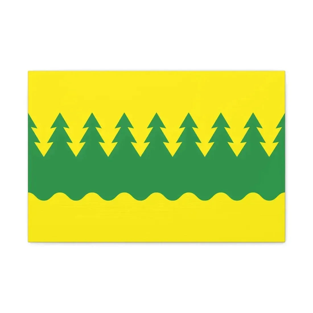 Flag of Kainuu Finland - Canvas Wall Art 24″ x 16″ 1.25" - The Sticker Space