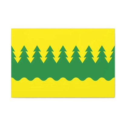 Flag of Kainuu Finland - Canvas Wall Art 24″ x 16″ 1.25" - The Sticker Space