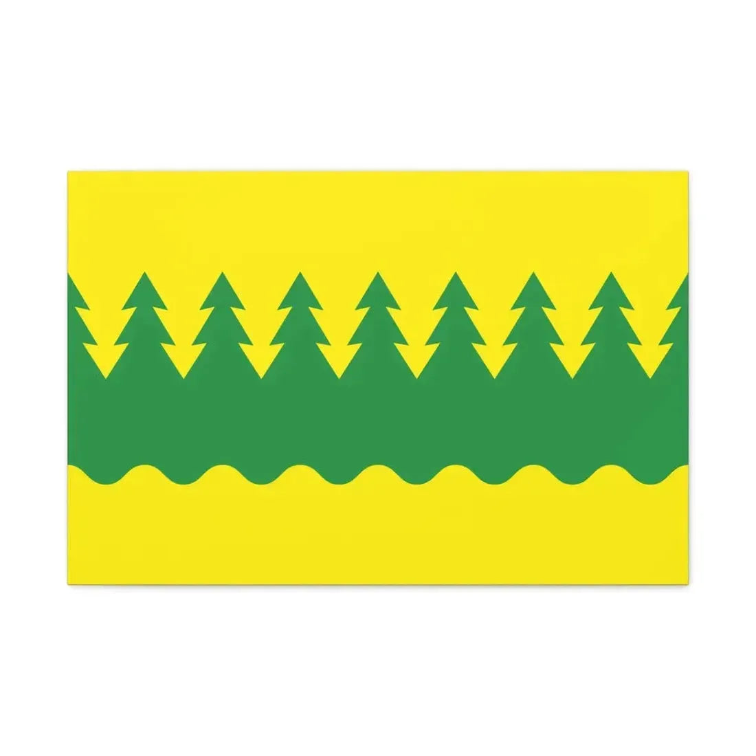 Flag of Kainuu Finland - Canvas Wall Art 30" x 20" 1.25" - The Sticker Space