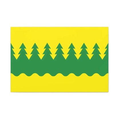 Flag of Kainuu Finland - Canvas Wall Art 30" x 20" 1.25" - The Sticker Space