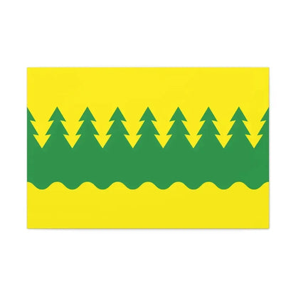 Flag of Kainuu Finland - Canvas Wall Art 36" x 24" 1.25" - The Sticker Space