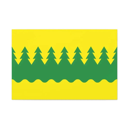 Flag of Kainuu Finland - Canvas Wall Art 36" x 24" 1.25" - The Sticker Space