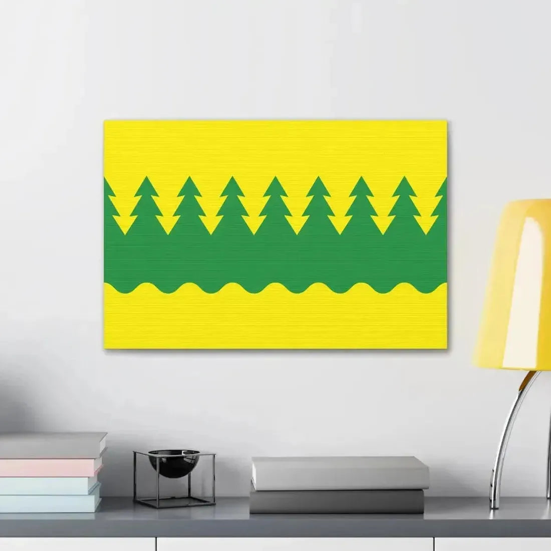 Flag of Kainuu Finland - Canvas Wall Art - The Sticker Space