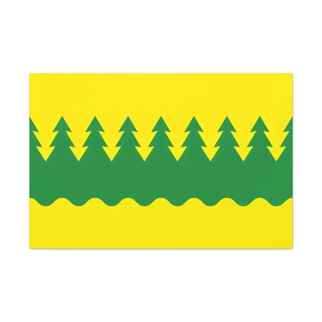 Flag of Kainuu Finland - Canvas Wall Art - The Sticker Space